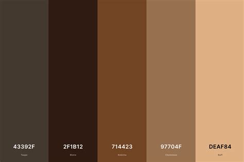 21+ Brown Aesthetic Color Palette - VivvenKardou