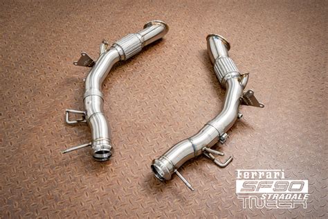 TNEER Ferrari SF90 Catless & Sport Downpipes - Eldens Autobahn