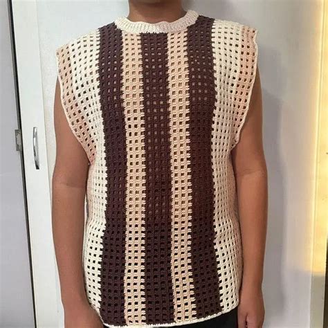 Camisa De Crochê Masculino - Camisa de Crochê Masculina: Estilo e Conforto para Todos os Dias