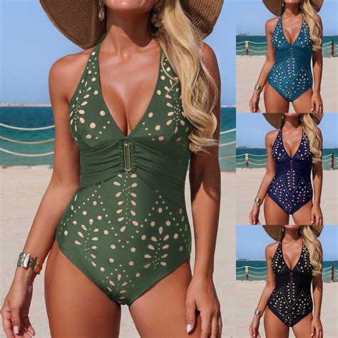 One Piece Swimsuit Women Elegant Bathing Swimsuits with High Waisted