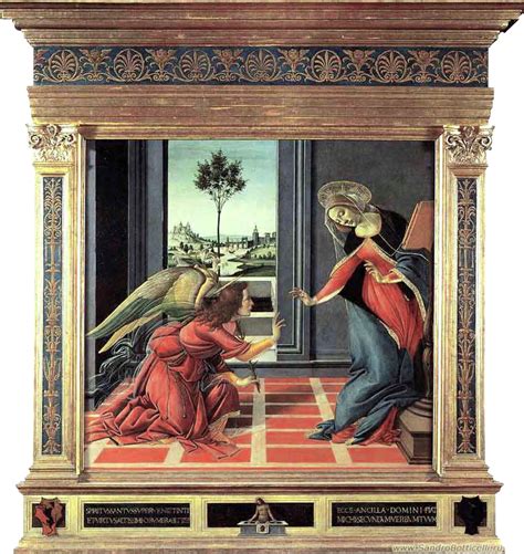Благовещение Честелло. Сандро Ботичелли / sandrobotticelli.ru