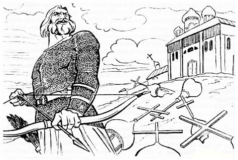 Раскраски Князь Владимир. Скачать. Распечатать