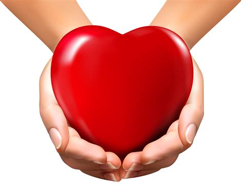 hand holding heart clipart