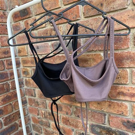 Cotton on body sport bras x 2 (one black, one... - Depop