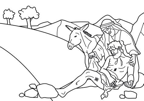 Good Samaritan Coloring Page at GetColorings.com | Free printable