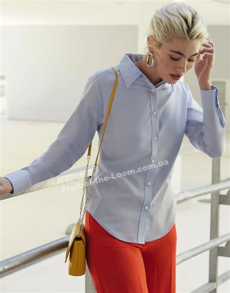 Женская рубашка с длинным рукавом Oxford Sleeve купить. Цена оптом в ...