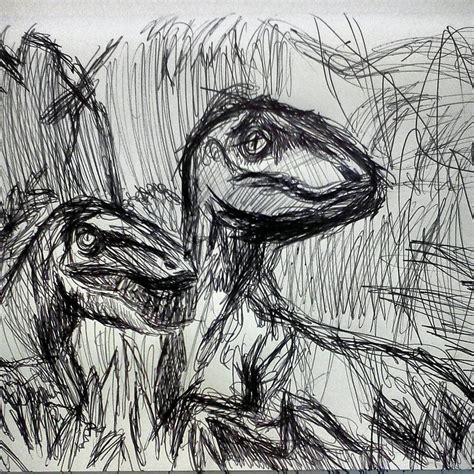 Jurassic Park Dinosaurs Drawing by Giselle Rivas - Fine Art America