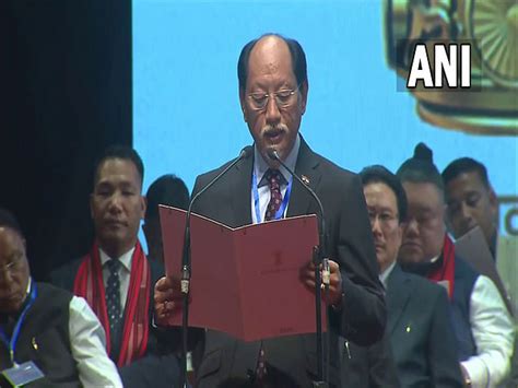 NDPP leader Neiphiu Rio takes oath as Chief Minister of Nagaland for ...