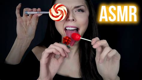 ASMR // LOLLIPOPS LICKING + MOUTH SOUNDS - YouTube