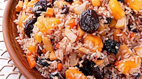 Вкусный Сладкий Плов с фруктами и сухофруктами! Рецепт для постящихся и ...