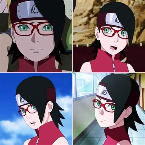 Sarada with sakura’s eyes