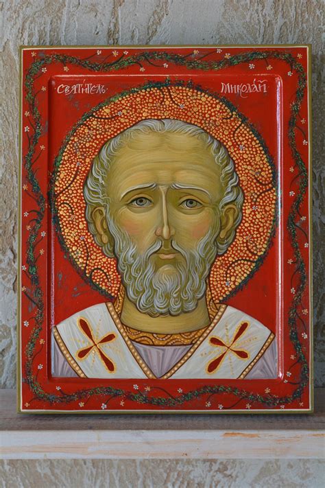 Saint Nicholas of Myra Hand-painted Icon of Roman Selivachov Agios ...