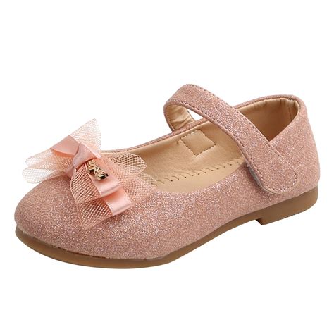 Girls Princess Dress Shoes Mary Jane Ballerina Flat Wedding Party Prom