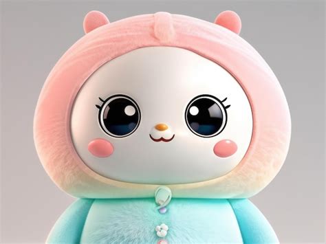 Premium Vector | Cute baby doll on blue cute baby doll on blue