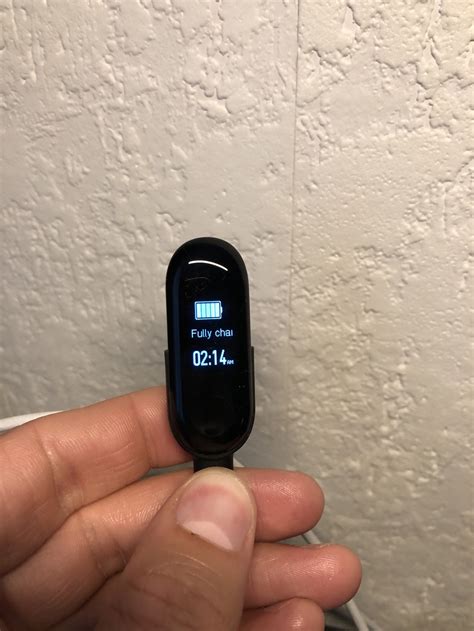 Время первой зарядки Mi Band 3