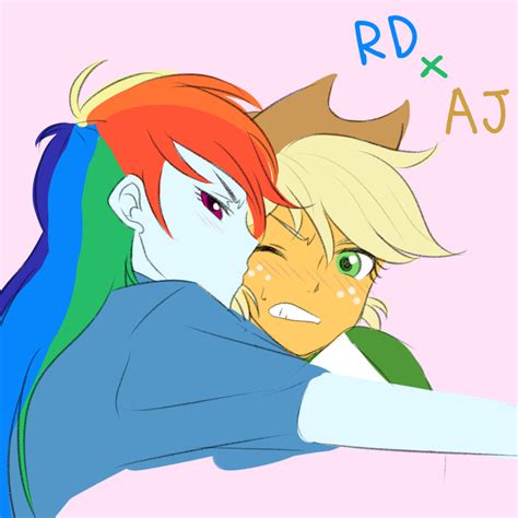 Rainbow Dash X Applejack by raika0306 on DeviantArt
