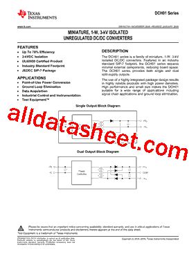 DCH010505SN7 Datasheet(PDF) - Texas Instruments