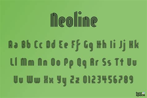 Neoline Font | Gene Buban | FontSpace
