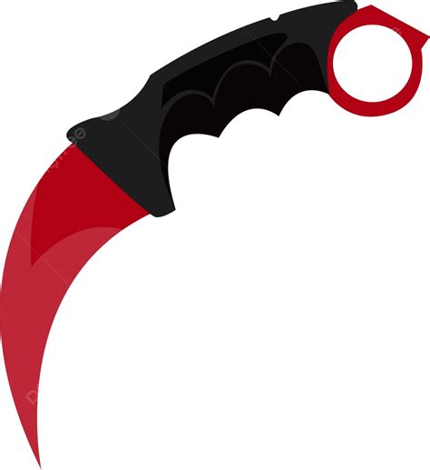 Karambit Knifeillustrationvector On White Background Sword Isolated ...