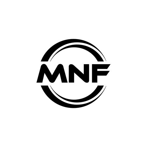 MNF letter logo design in illustration. Vector logo, calligraphy