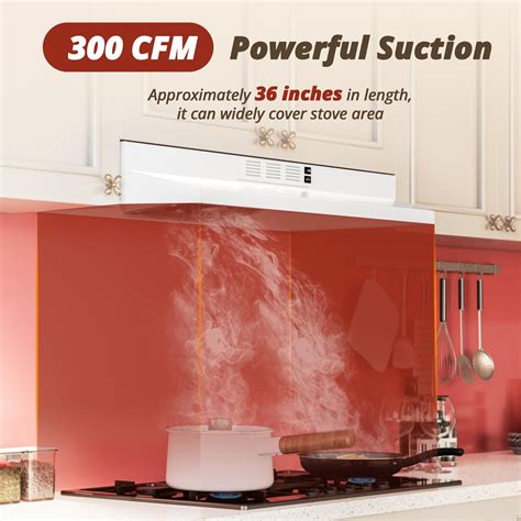 Snapklik.com : FIREGAS Range Hood 36 Inch Under Cabinet, Ducted