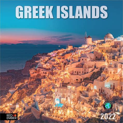 RED EMBER Greek Islands 2022 Hangable Wall Calendar Kosovo | Ubuy