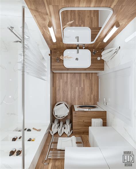 Ванна и туалет (мрамор и дерево) on Behance | Bathroom design small ...