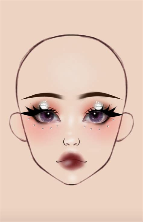 Пин от пользователя jisum на доске makeup | Макияж шаблон лица, Идеи ...