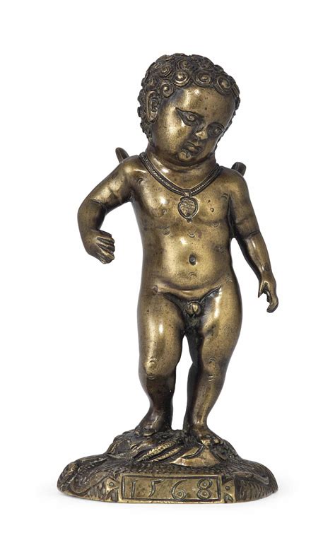 A BRONZE FOUNTAIN FIGURE OF A PUTTO , NUREMBERG, 1568 | Christie's