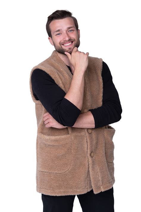 Мужской жилет из верблюжьей шерсти оптом (MEN VEST WOOL цвет CAMEL ...