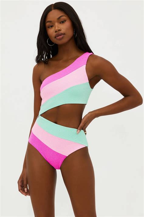 Joyce One Piece Blossom Colorblock Scrunch | One Piece Swimsuit | Beach