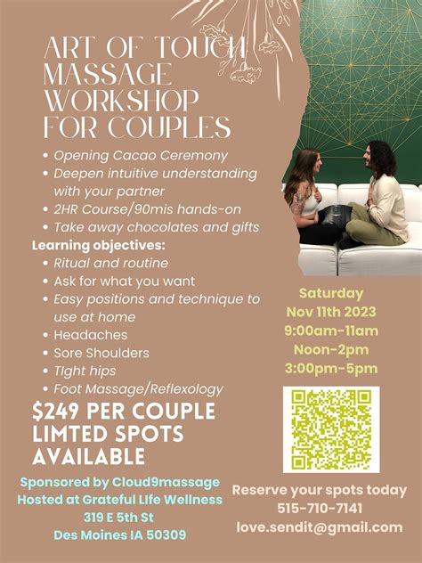Art Of Touch: A Massage Workshop for Couples, Grateful Life Wellness
