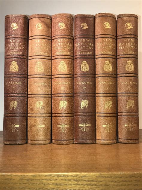 LEATHER Set;ENCYCLOPEDIA MASSIVE LIBRARY OF NATURAL HISTORY! plates