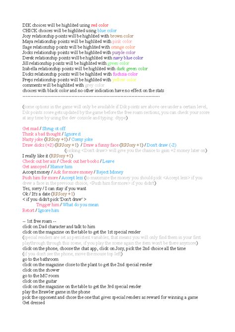 Being a DIK Walkthrough till Episode 8 - DIK choices will be highlited