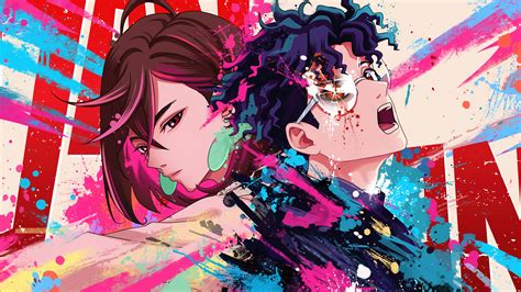 Dandadan 4K Ultra HD Wallpaper Featuring Ken Takakura & Momo Ayase