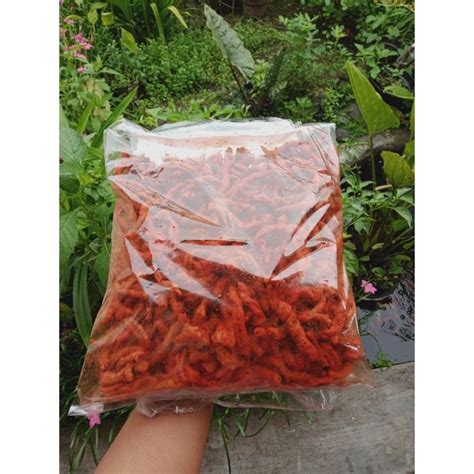 jual usus crispy pedas daun jeruk  kg shopee indonesia