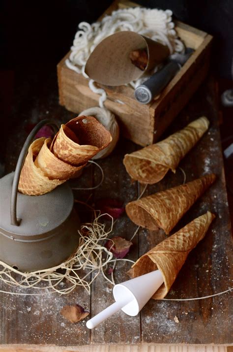 Cómo hacer barquillos de helado caseros. - Pandebroa