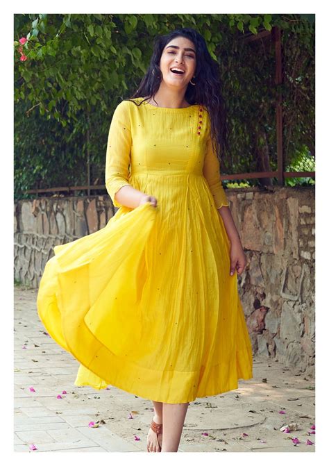 Knee Length Frocks For Ladies