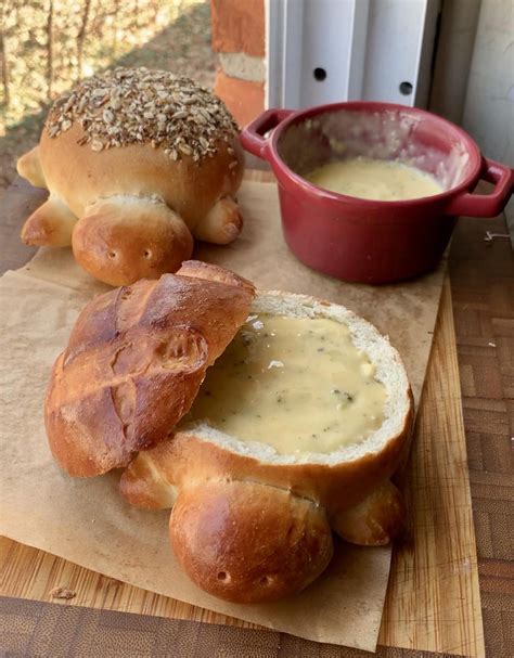 [homemade] baby turtle bread bowls : r/Breadit