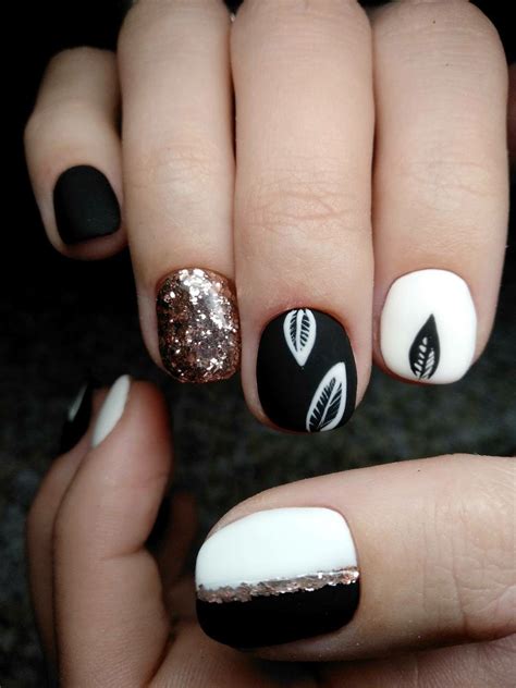 Чёрно-белый маникюр | Nails, Beauty