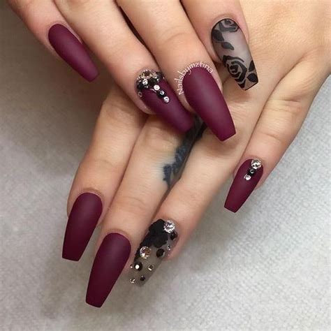 Matte Burgundy Gel Nail Polish - Creative Touch