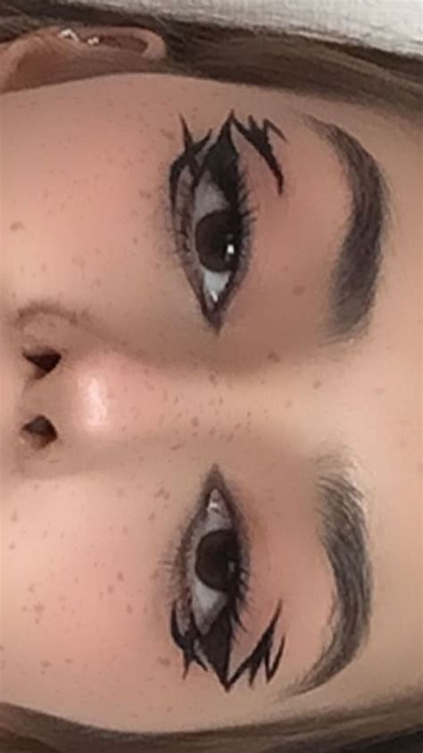 Pin by g3mm4 on m e i k o | No eyeliner makeup, Punk makeup, Edgy makeup
