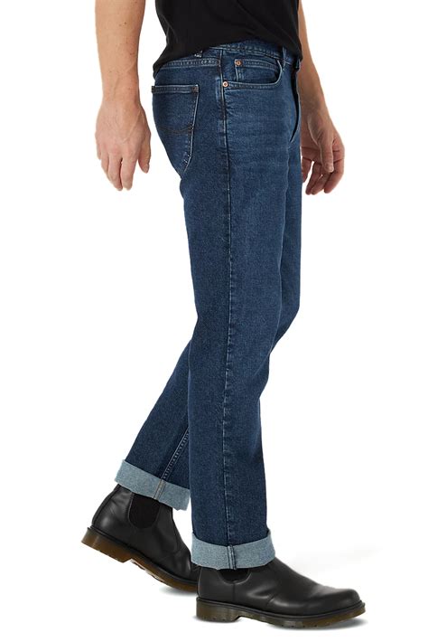 Мужские синие джинсы Lee Bootcut. | PlanetJeans.ru