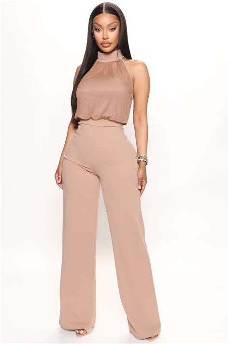 Acting Nice Jumpsuit - Taupe | Fashion Nova | Nice jumpsuits, Taupe
