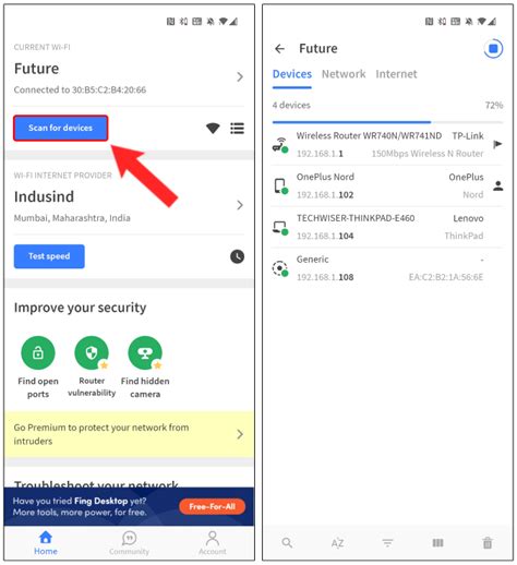 how to find device ip address