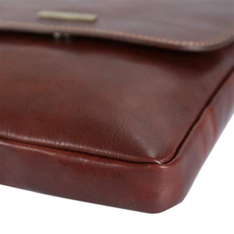 CARLO-Men’s handmade genuine leather shoulder bag with zip and flap ...