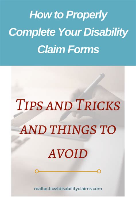 How to Properly Complete Your Disability Claim Forms