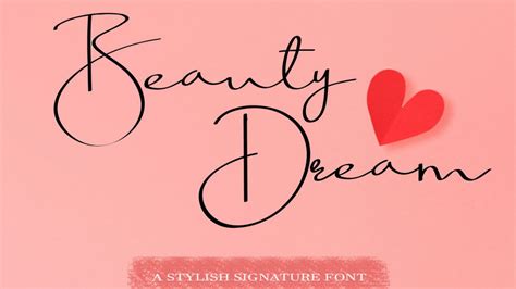 Beauty Dream: A Stunning Handwritten Font That Radiates Charm and ...