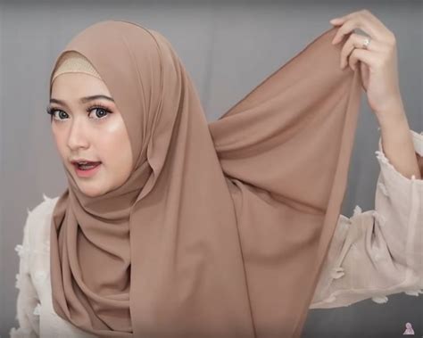 style tutorial hijab pashmina simple