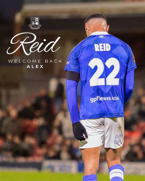 WELCOME BACK, ALEX REID ️ We are delighted to announce the signing of